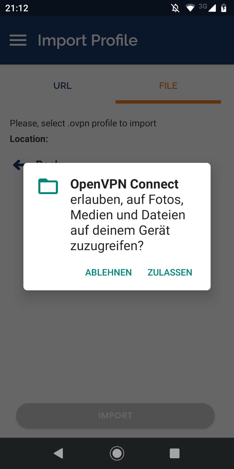 Netzwerkeinstellung